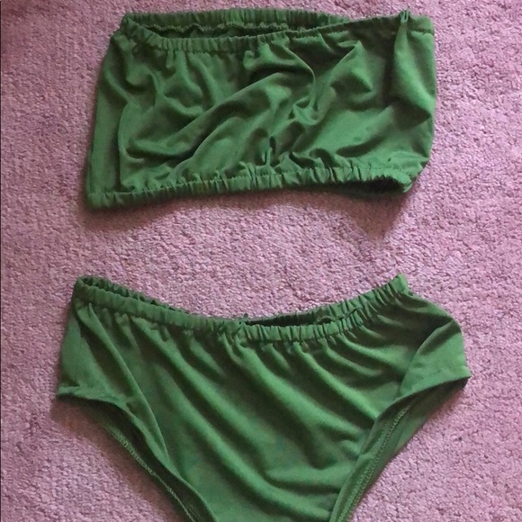 ✨NWOT Army Green High Waisted Bikini - Picture 3 of 3